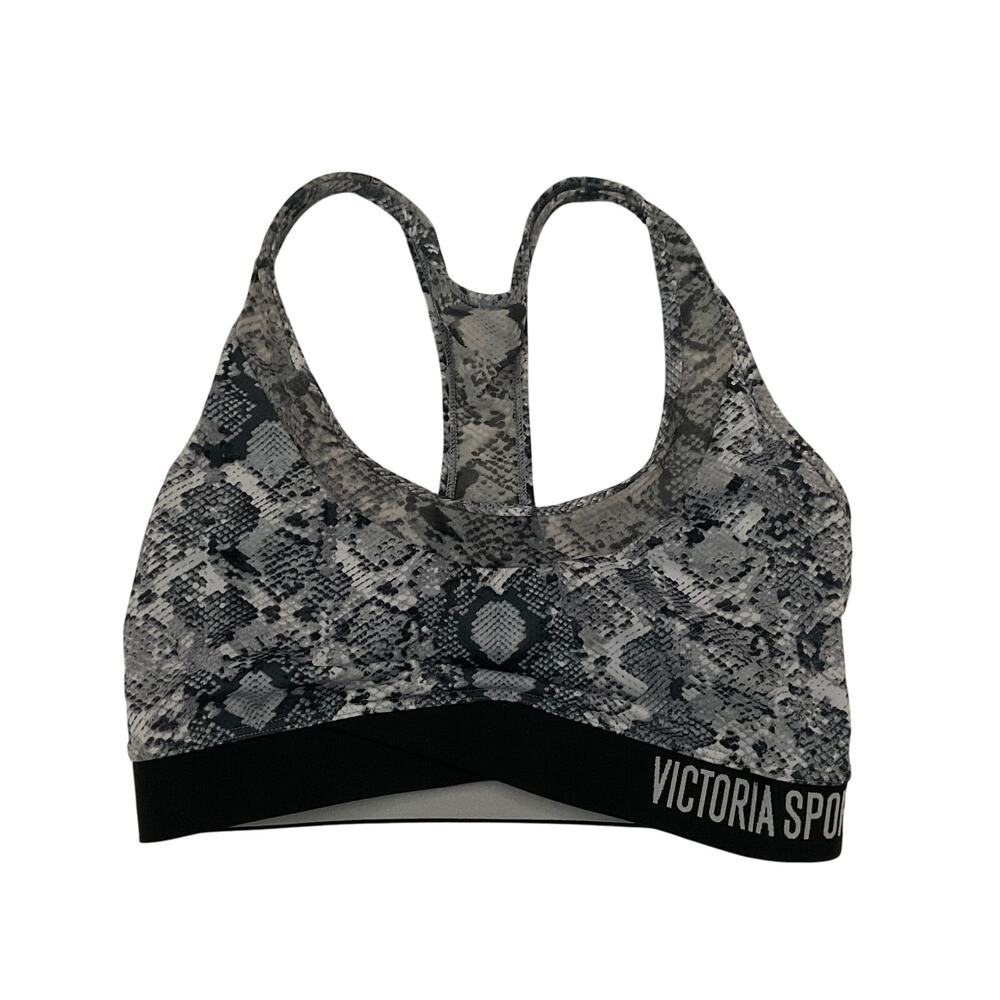 Victoria Sport The Player Racerback Snakeskin Sports Bra - XS